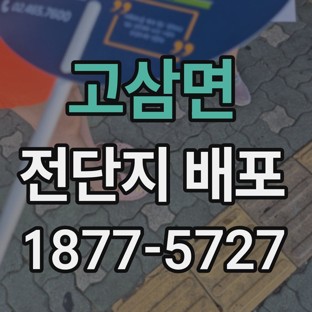 고삼면 전단지 배포