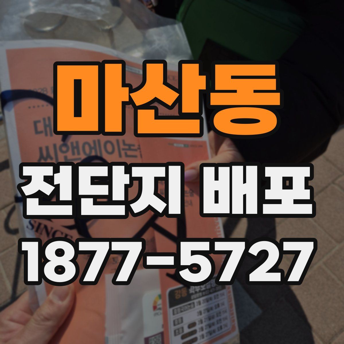 마산동 전단지 배포