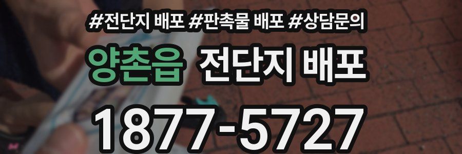 양촌읍 전단지 배포