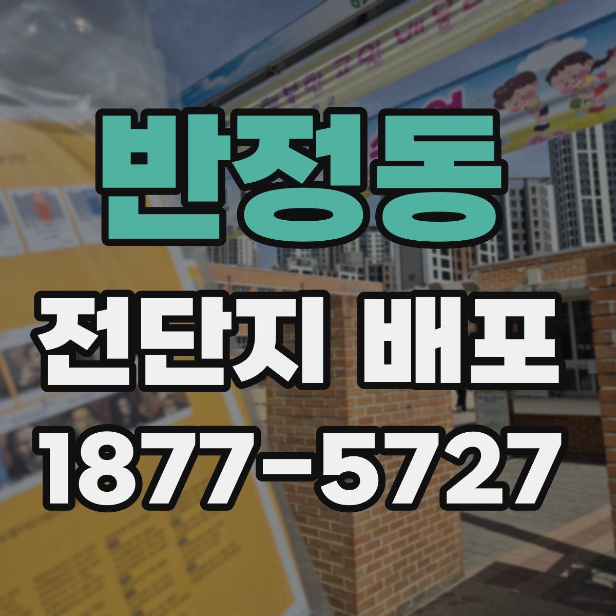 반정동 전단지 배포
