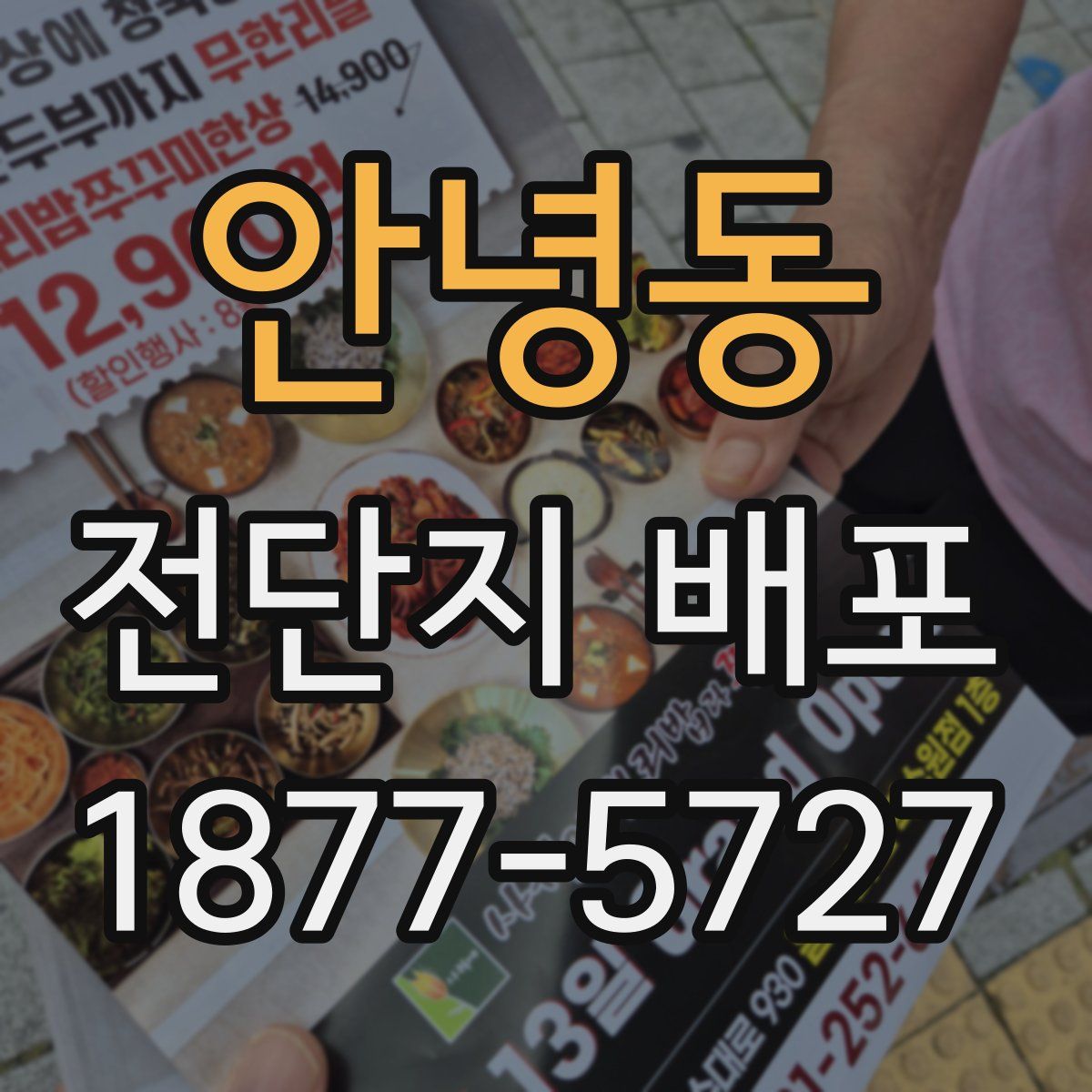 안녕동 전단지 배포
