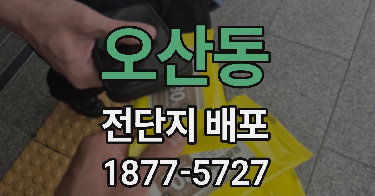 오산동 전단지 배포