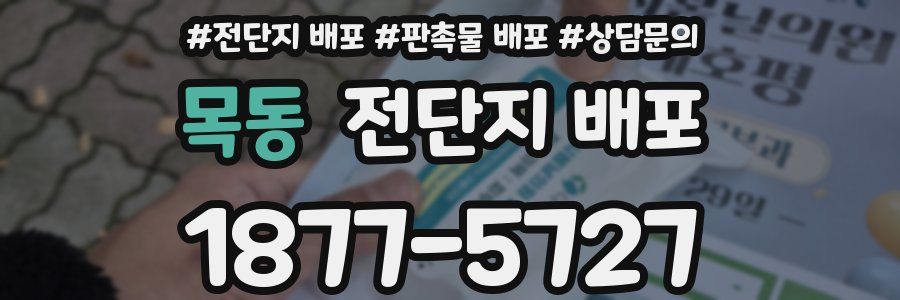목동 전단지 배포