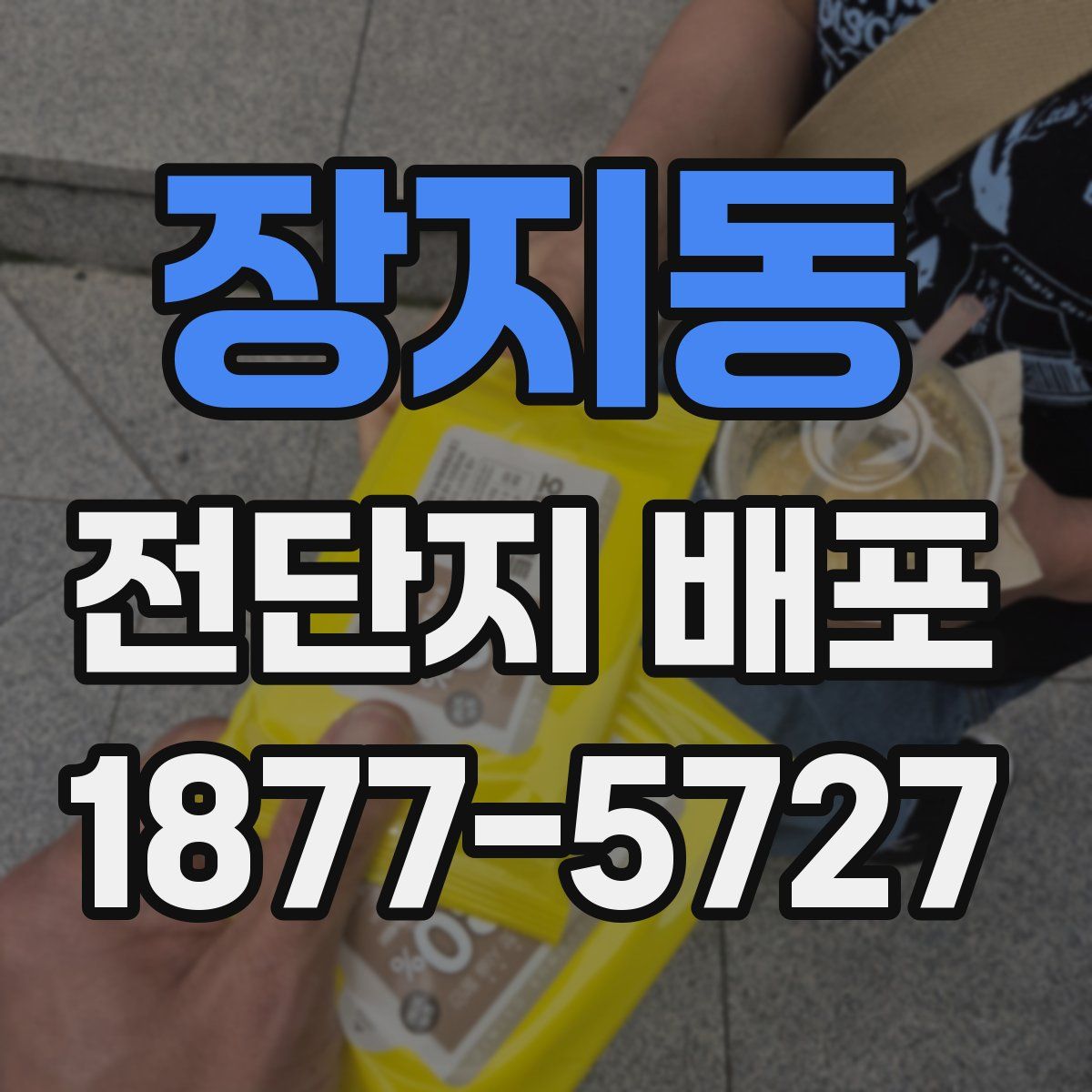 장지동 전단지 배포