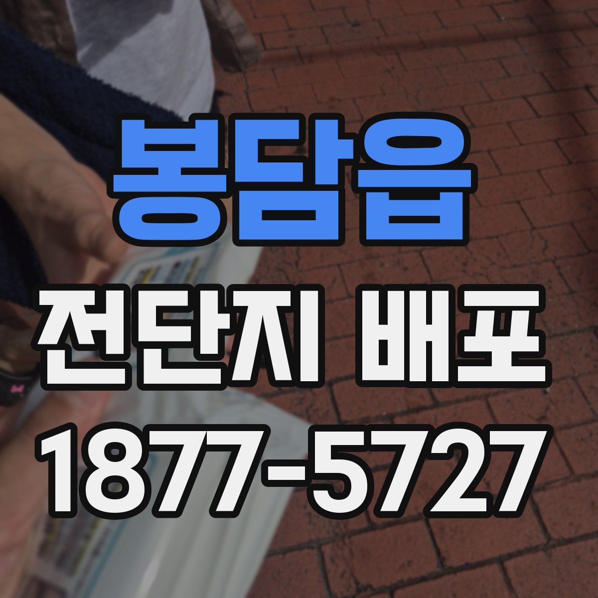 봉담읍 전단지 배포
