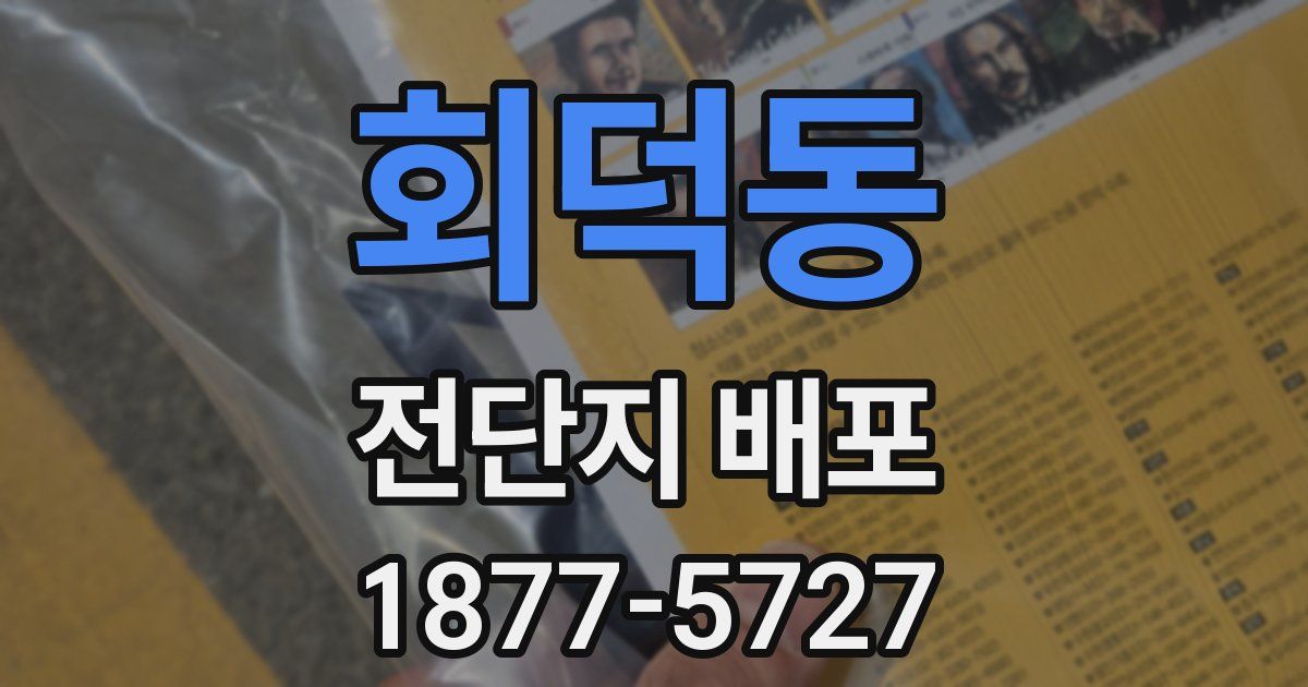 회덕동 전단지 배포