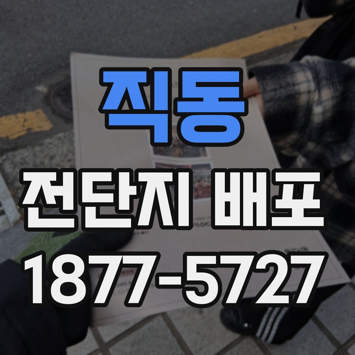 직동 전단지 배포