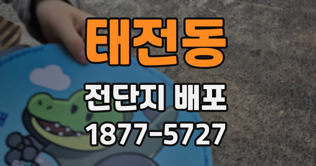 태전동 전단지 배포