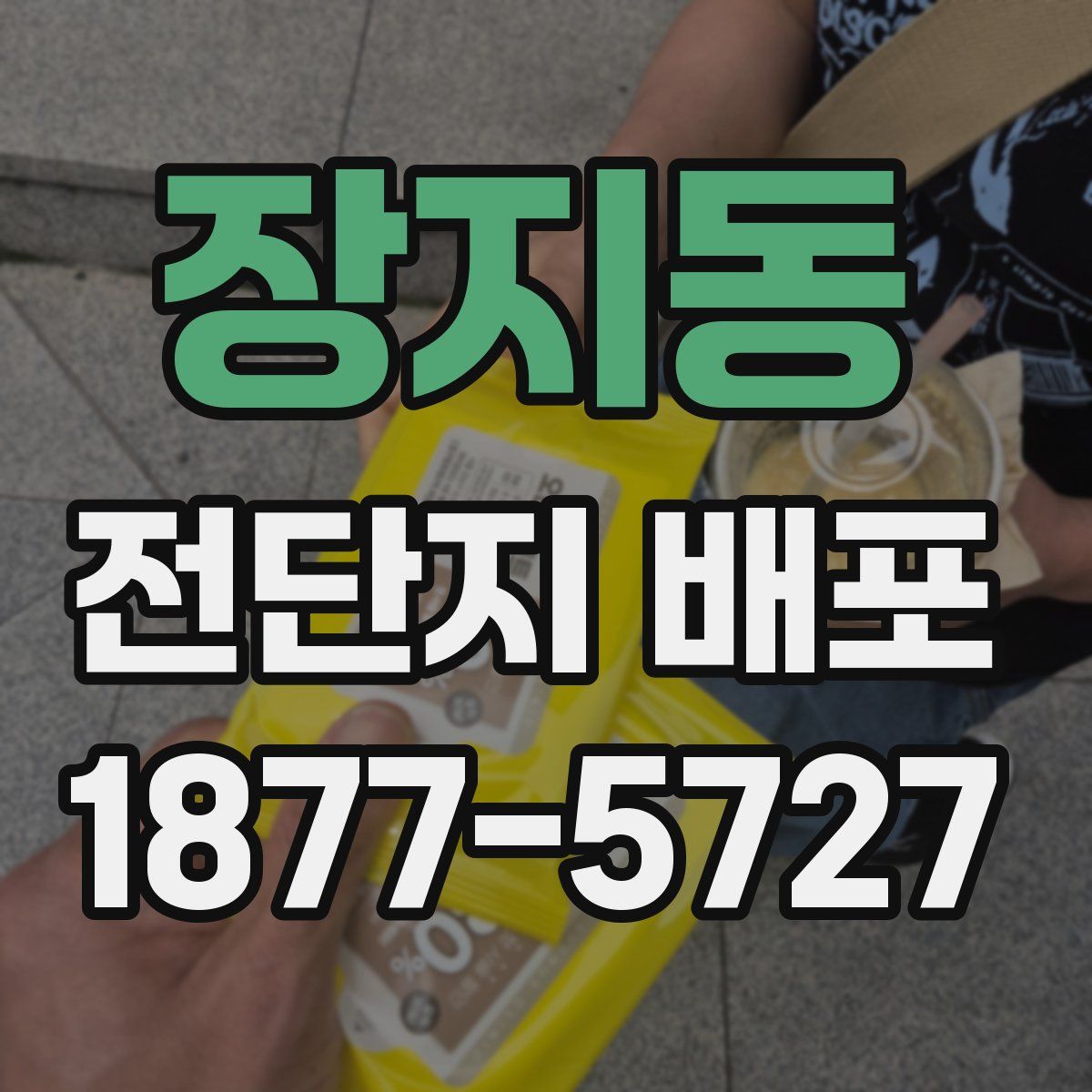 장지동 전단지 배포