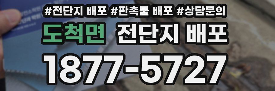도척면 전단지 배포
