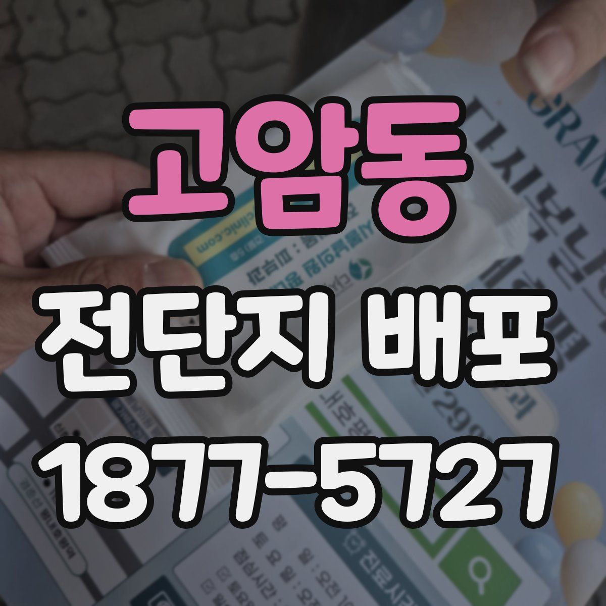 고암동 전단지 배포
