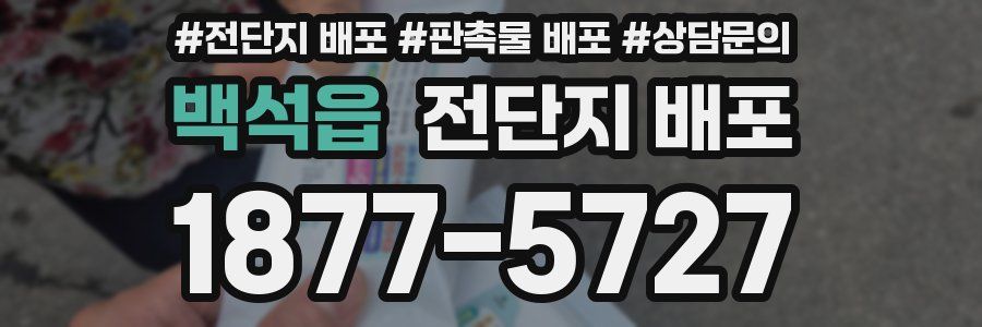 백석읍 전단지 배포