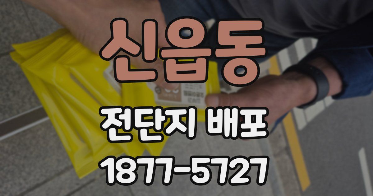 신읍동 전단지 배포