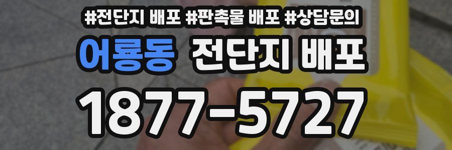 어룡동 전단지 배포