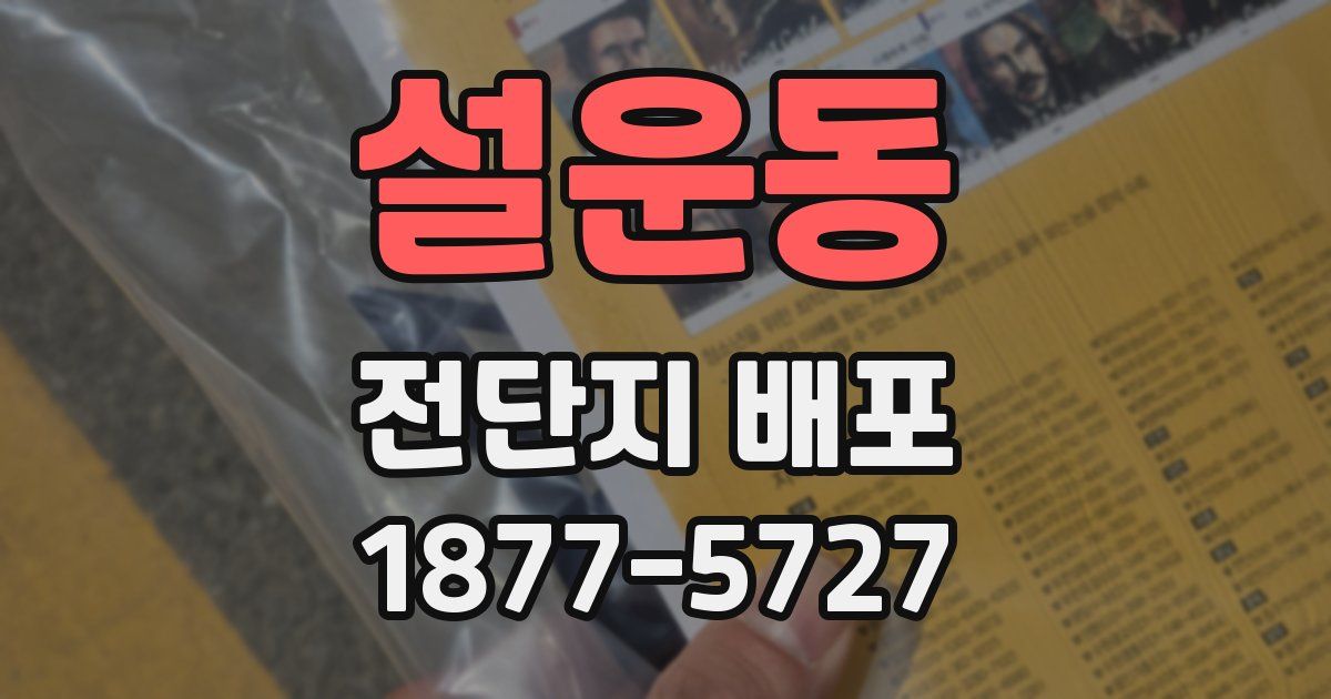 설운동 전단지 배포