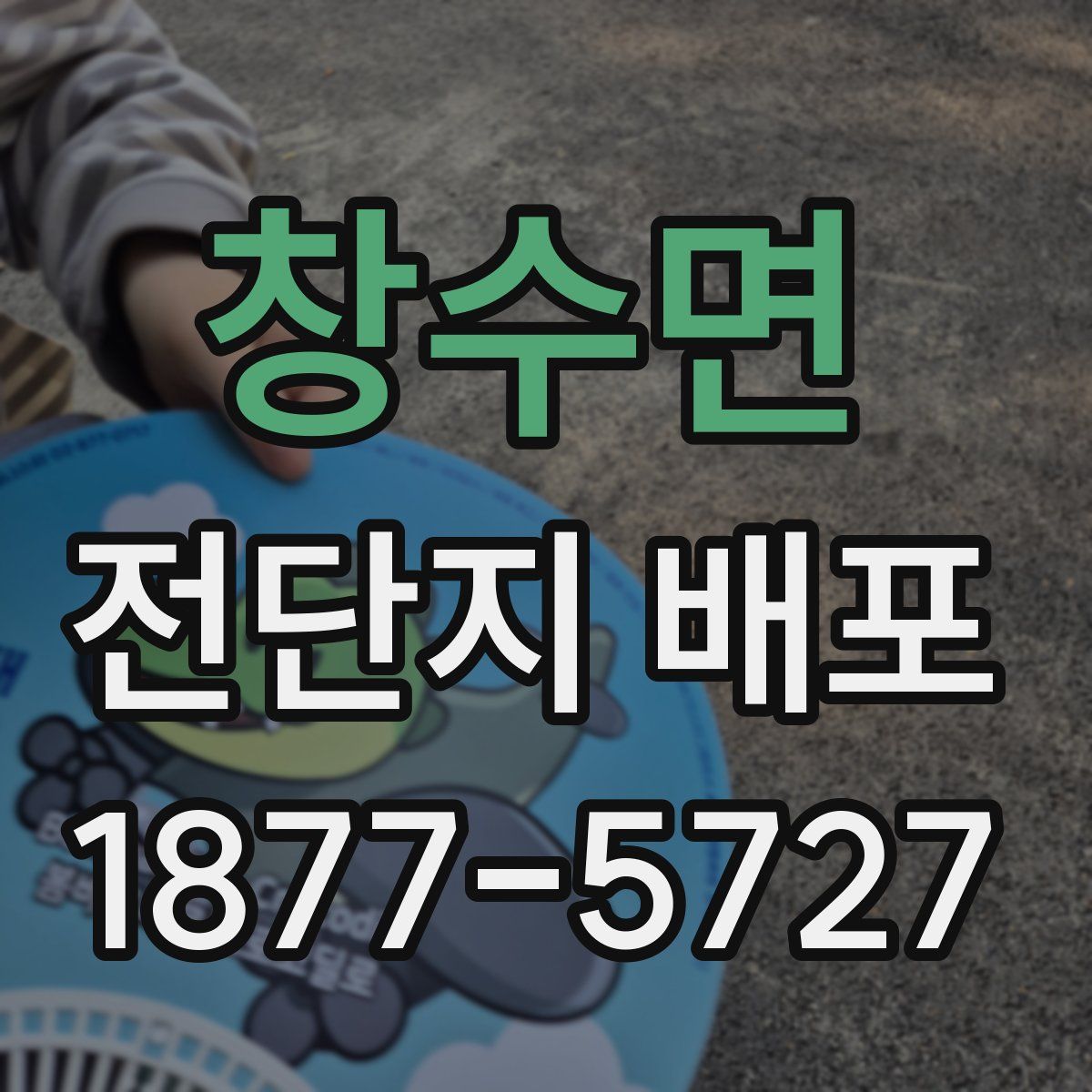 창수면 전단지 배포