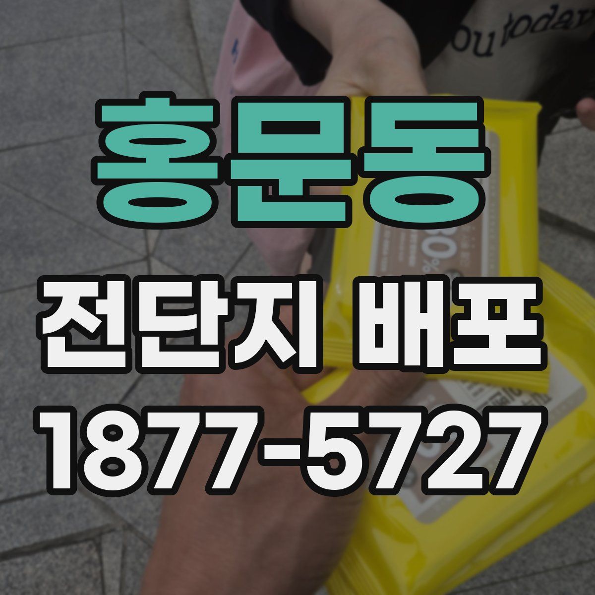 홍문동 전단지 배포