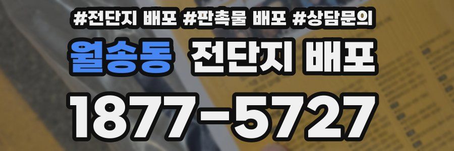 월송동 전단지 배포