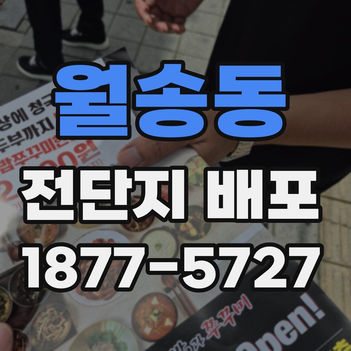 월송동 전단지 배포