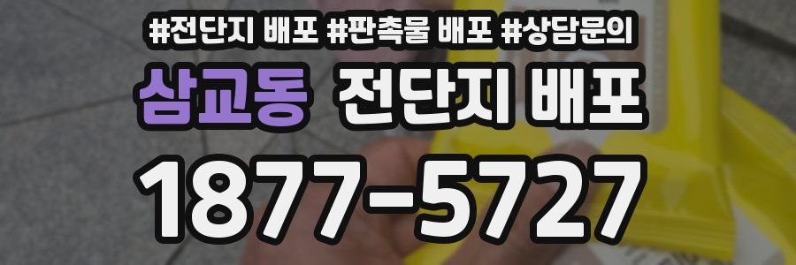 삼교동 전단지 배포