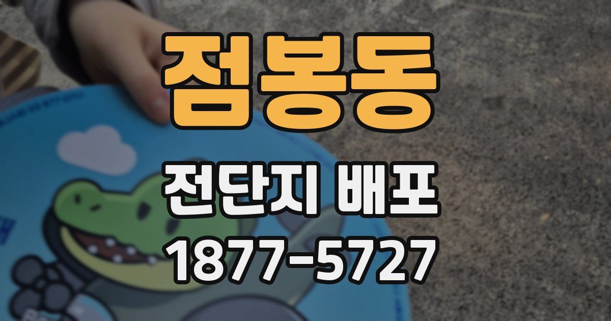 점봉동 전단지 배포