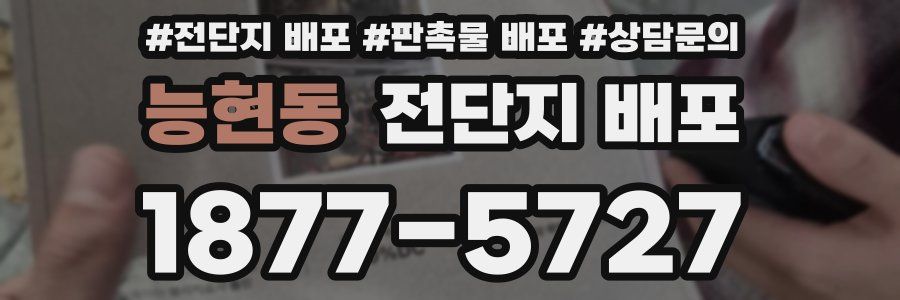 능현동 전단지 배포