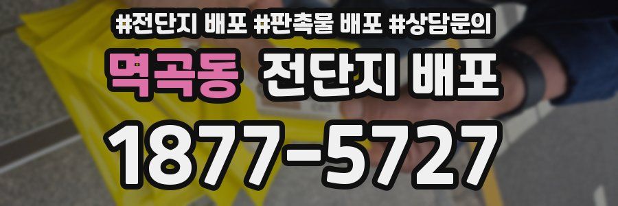 멱곡동 전단지 배포