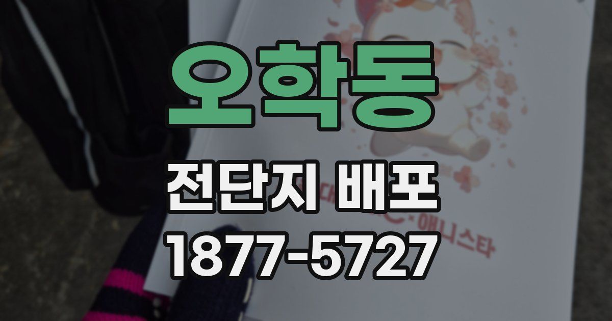 오학동 전단지 배포