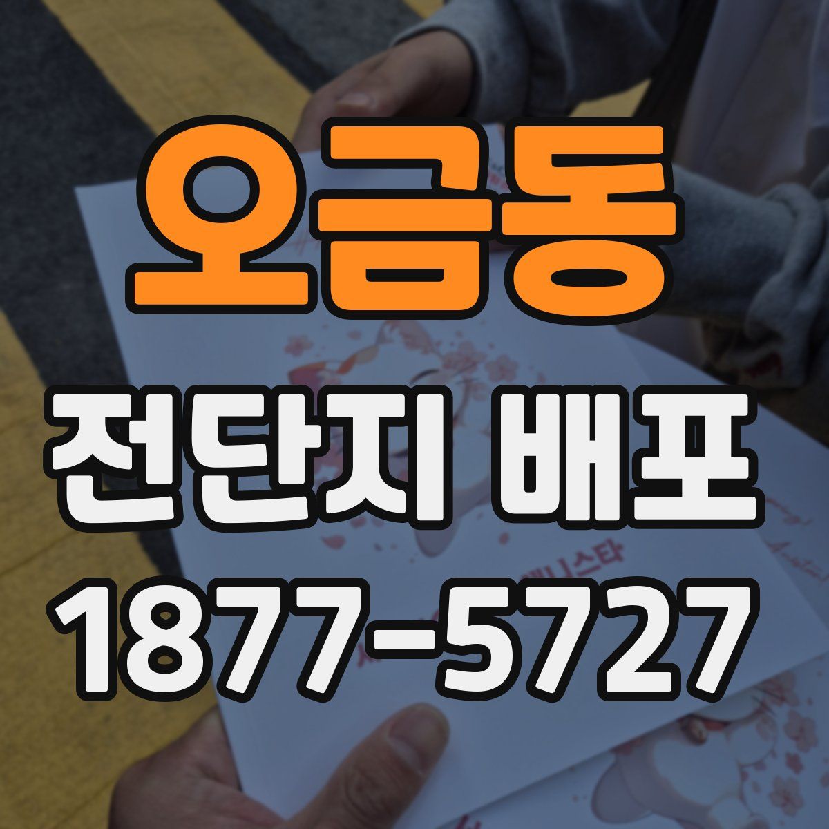 오금동 전단지 배포