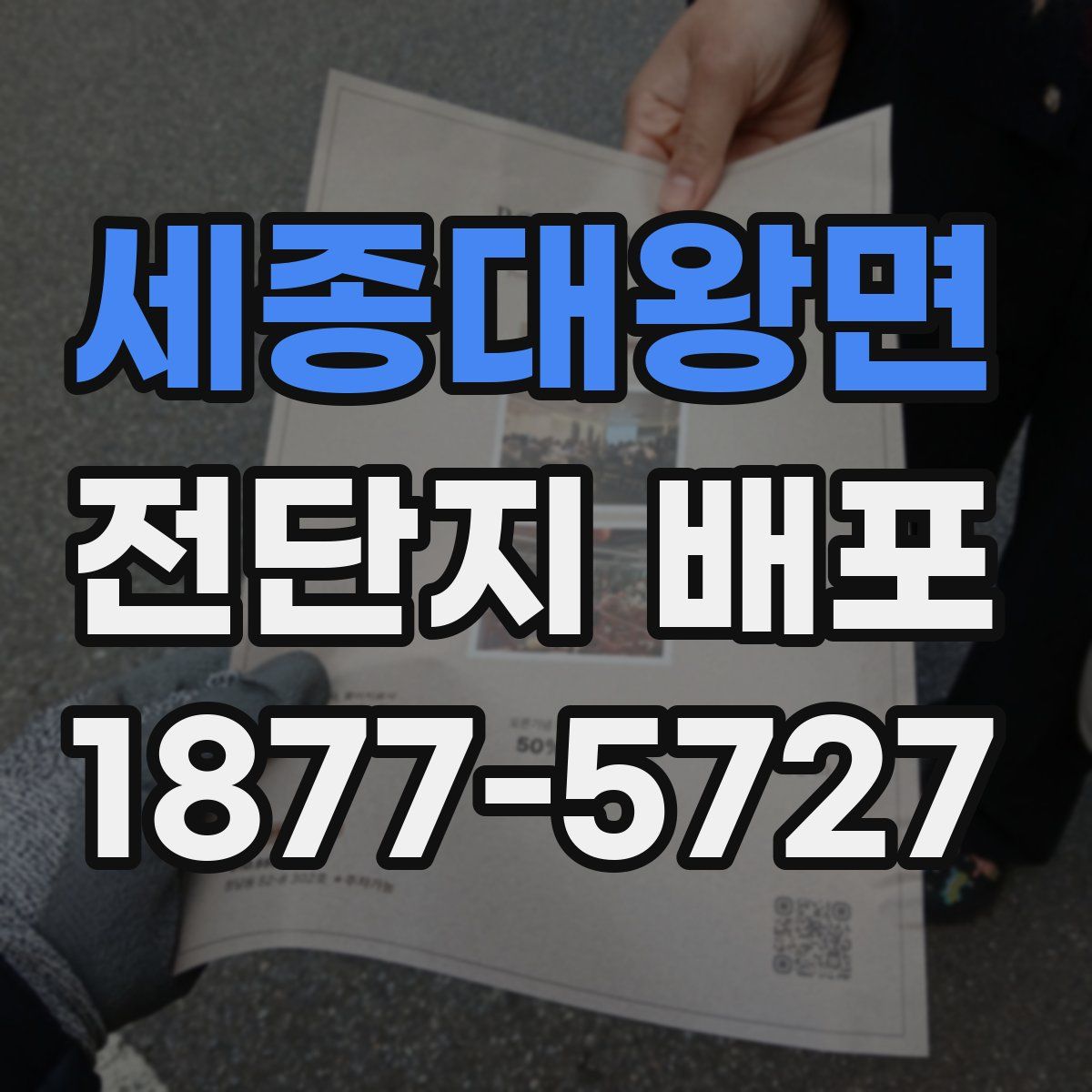 세종대왕면 전단지 배포