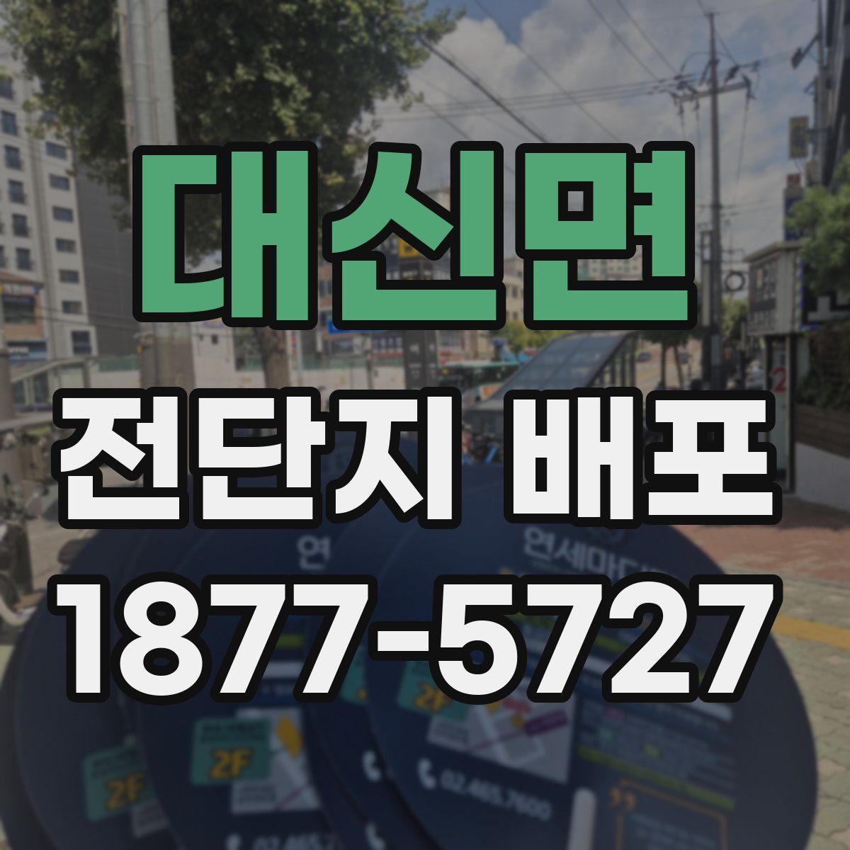 대신면 전단지 배포