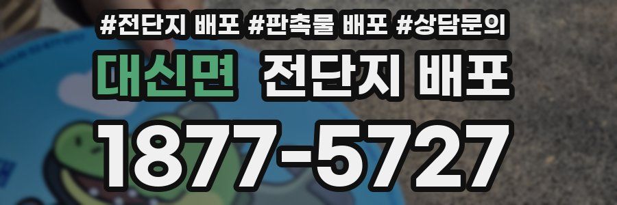 대신면 전단지 배포