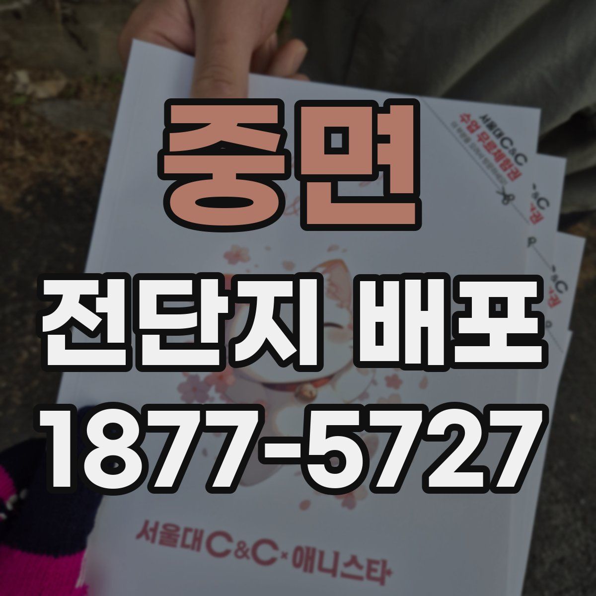중면 전단지 배포