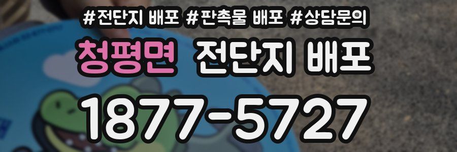 청평면 전단지 배포