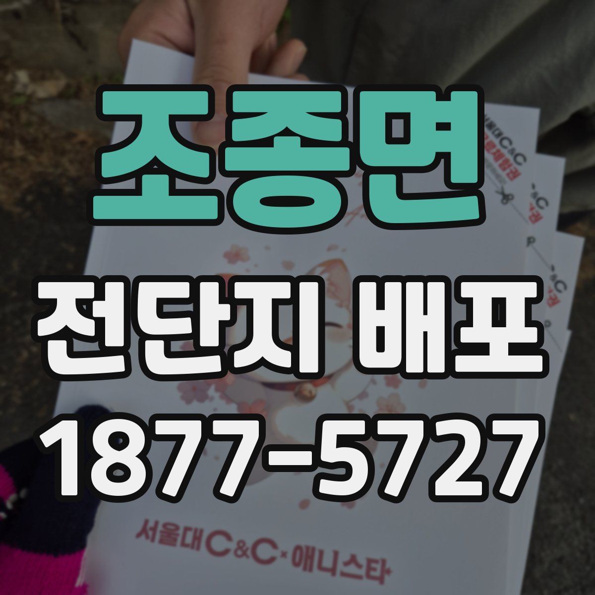 조종면 전단지 배포