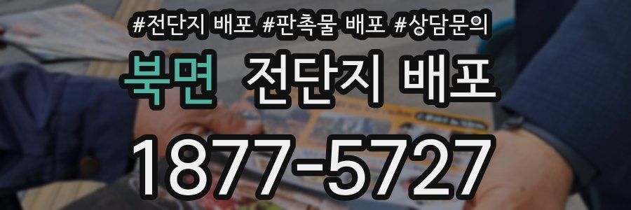 북면 전단지 배포