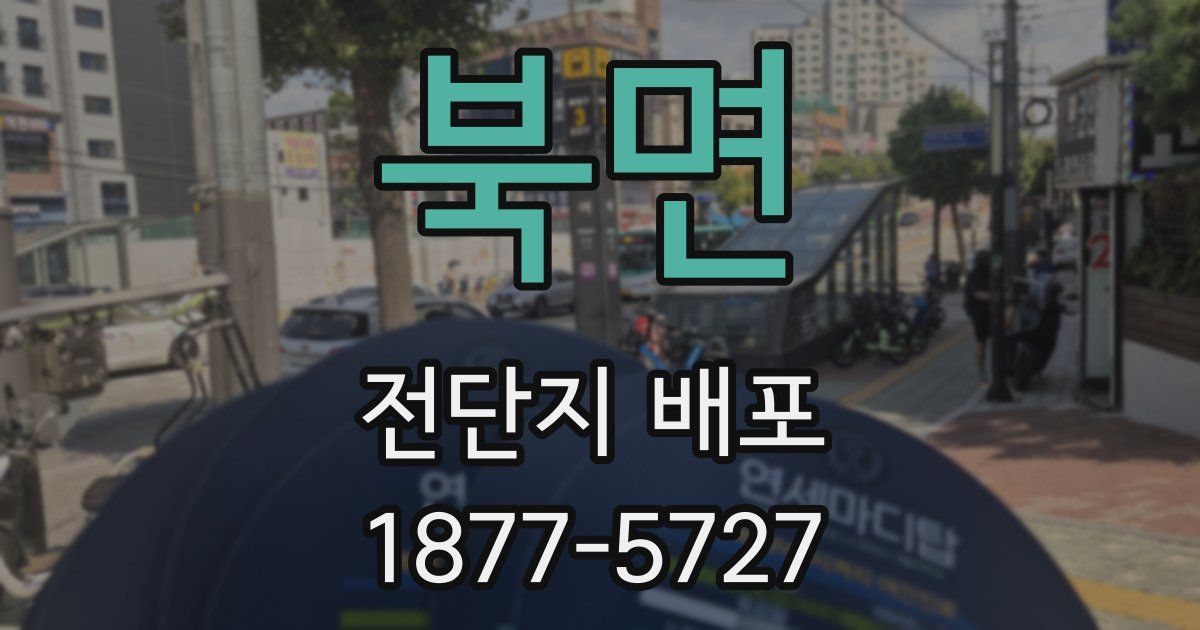 북면 전단지 배포