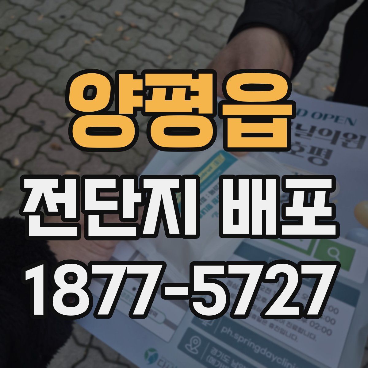 양평읍 전단지 배포