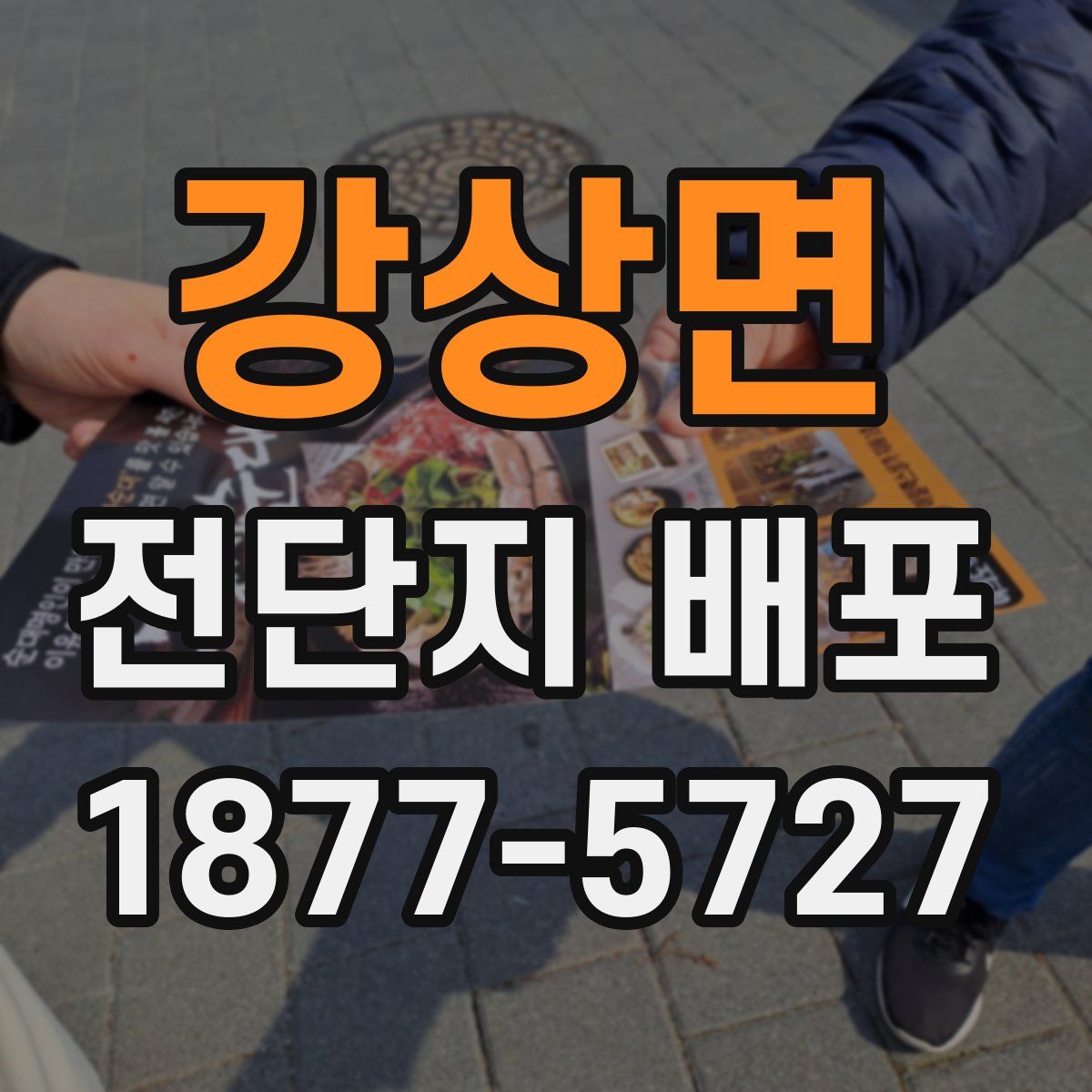 강상면 전단지 배포