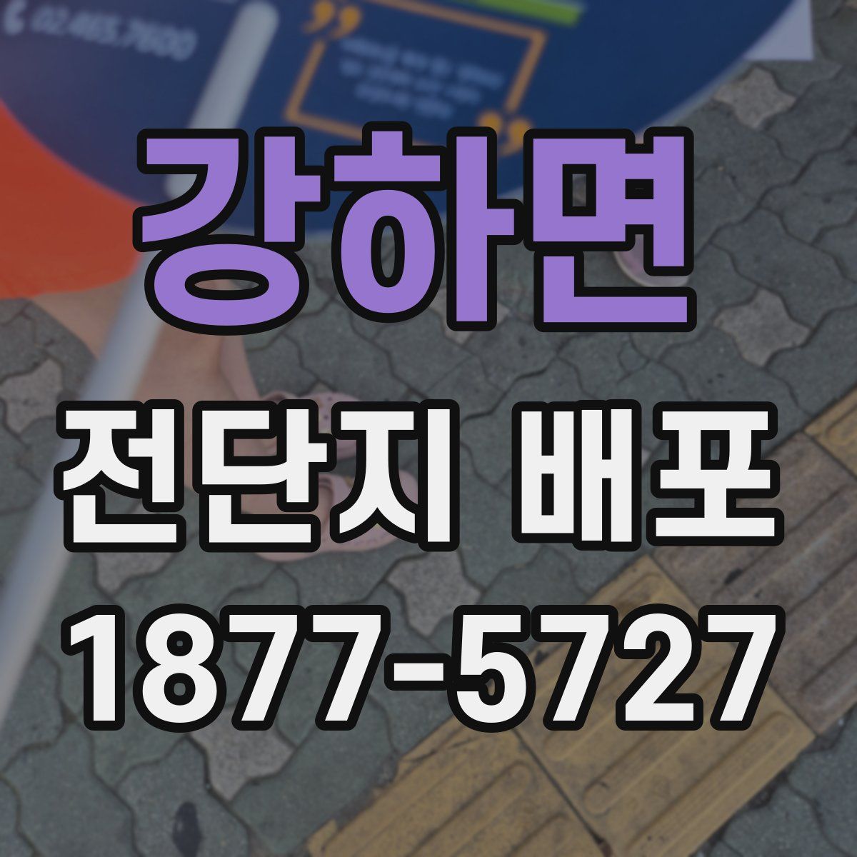 강하면 전단지 배포