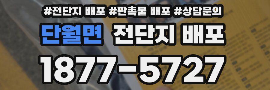 단월면 전단지 배포