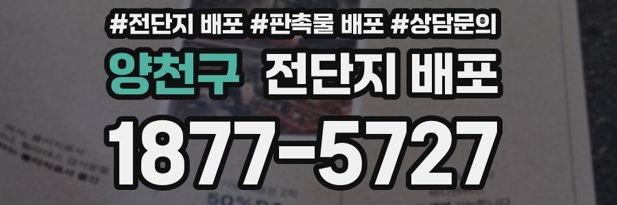 양천구 전단지 배포