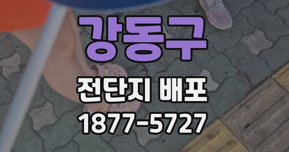 강동구 전단지 배포