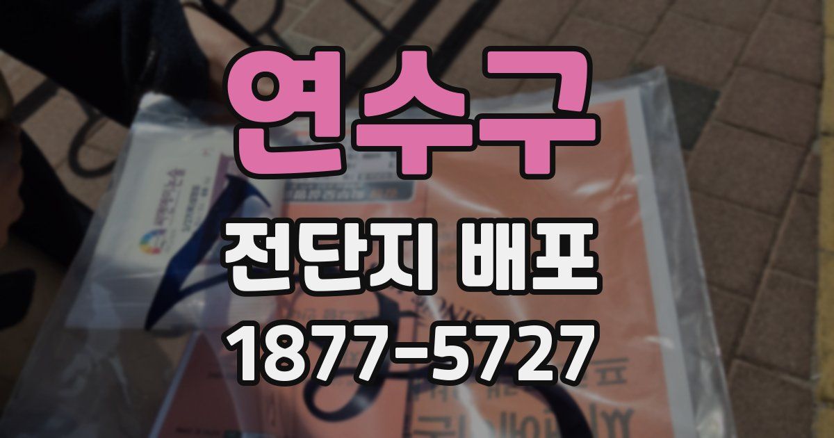 연수구 전단지 배포