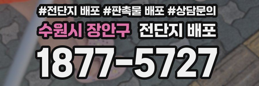 수원시 장안구 전단지 배포
