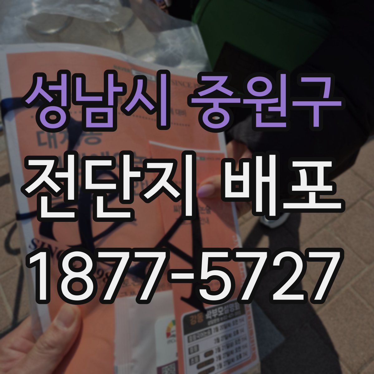 성남시 중원구 전단지 배포