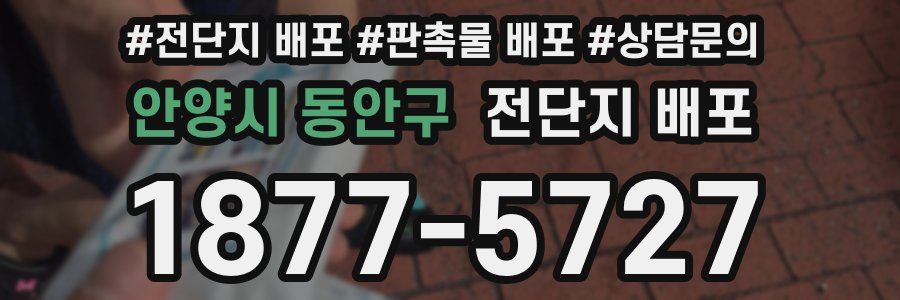 안양시 동안구 전단지 배포