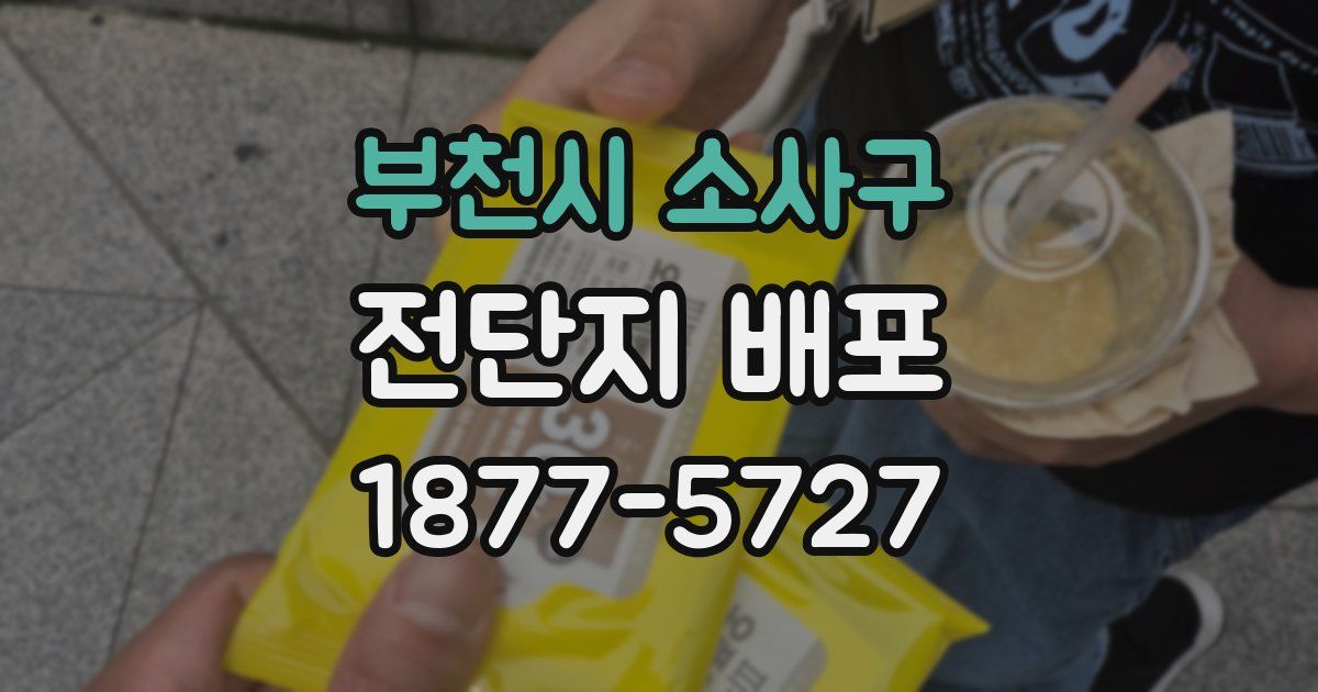 부천시 소사구 전단지 배포