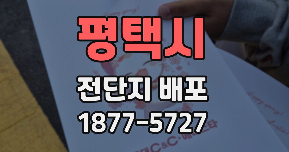 평택시 전단지 배포