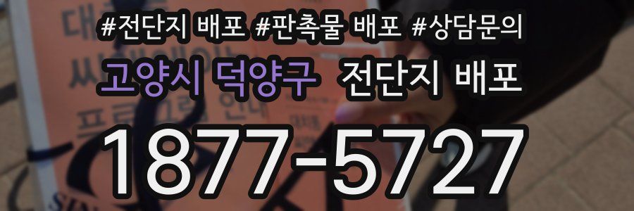 고양시 덕양구 전단지 배포